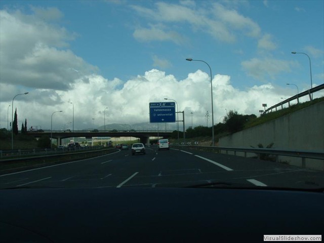 Palma to Valldemossa exit